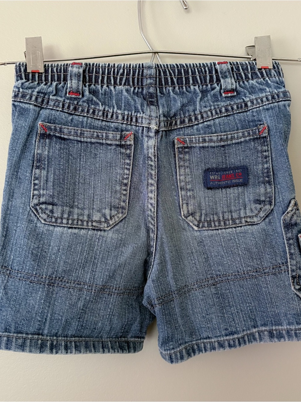 Kids Denim Shorts in Light Blue - Elastic Waistband